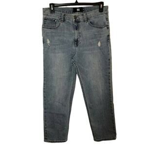 RSQ jeans faded blue distressed high rise size 34 (34w x 26L)